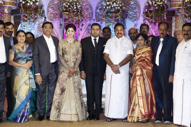 Producer Abinesh Elangovan - Nandhini Reception Stills